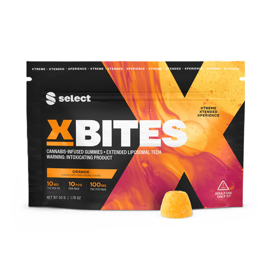 Select Orange X-Bites Gummies 10mg