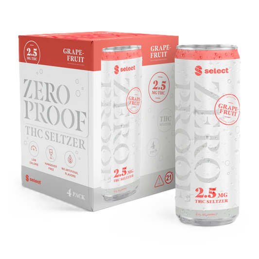 Select Grapefruit Zero Proof Seltzer 2.5mg