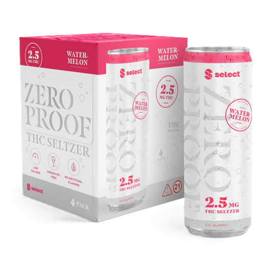 Select Watermelon Zero Proof Seltzer 2.5mg