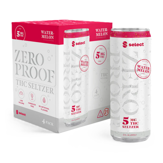 Select Watermelon Zero Proof Seltzer 5mg