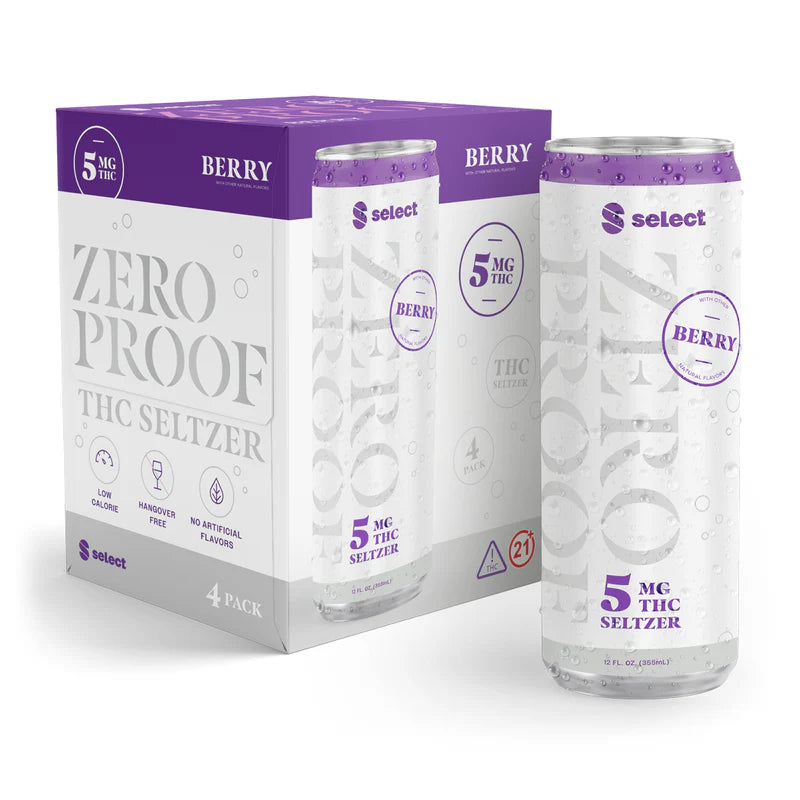 Select Berry Zero Proof Seltzer 5mg