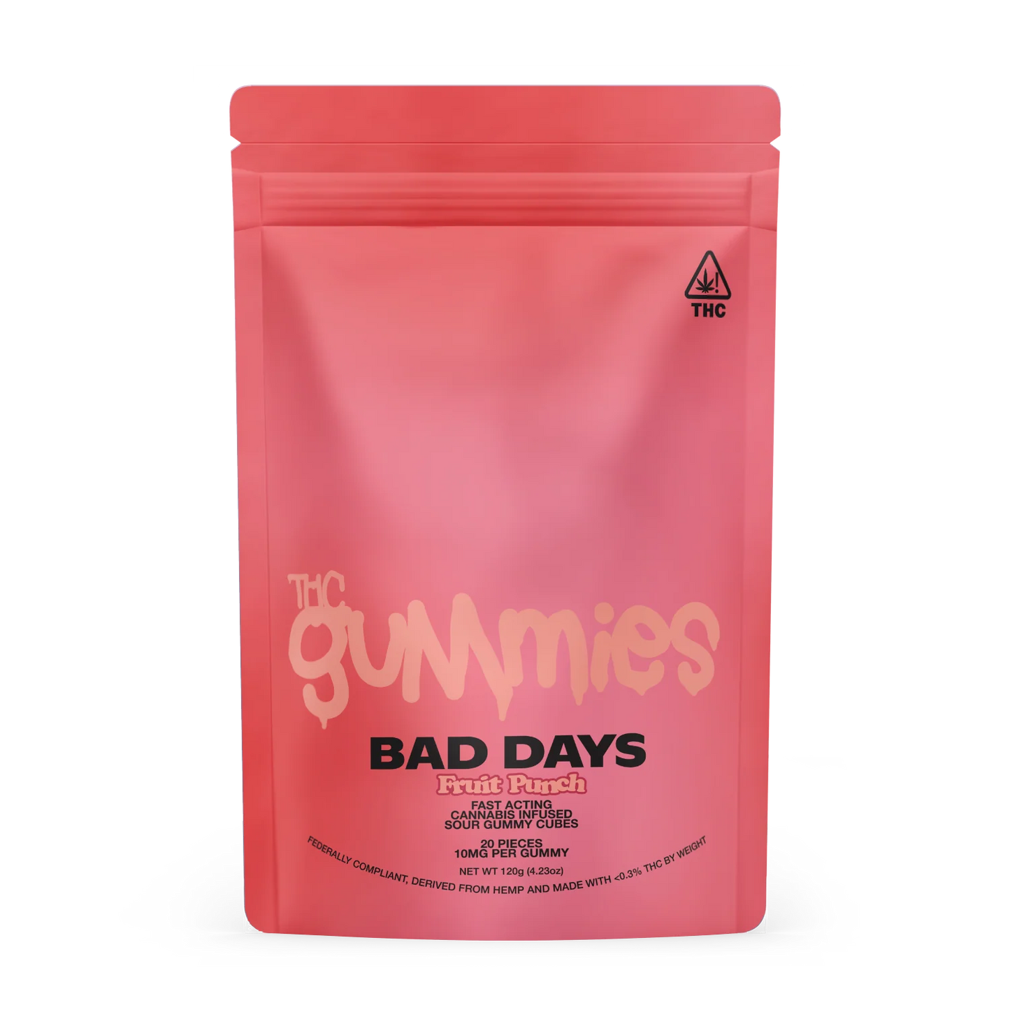 Bad Days Fruit Punch Live Resin Gummies 10mg