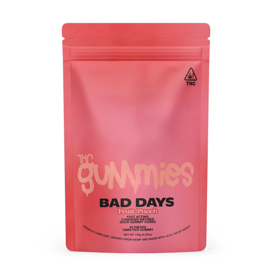 Bad Days Fruit Punch Live Resin Gummies 10mg