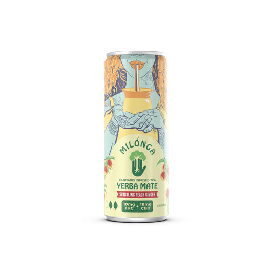 Milonga Peach Ginger Yerba Mate Ratioed Tea 10mg